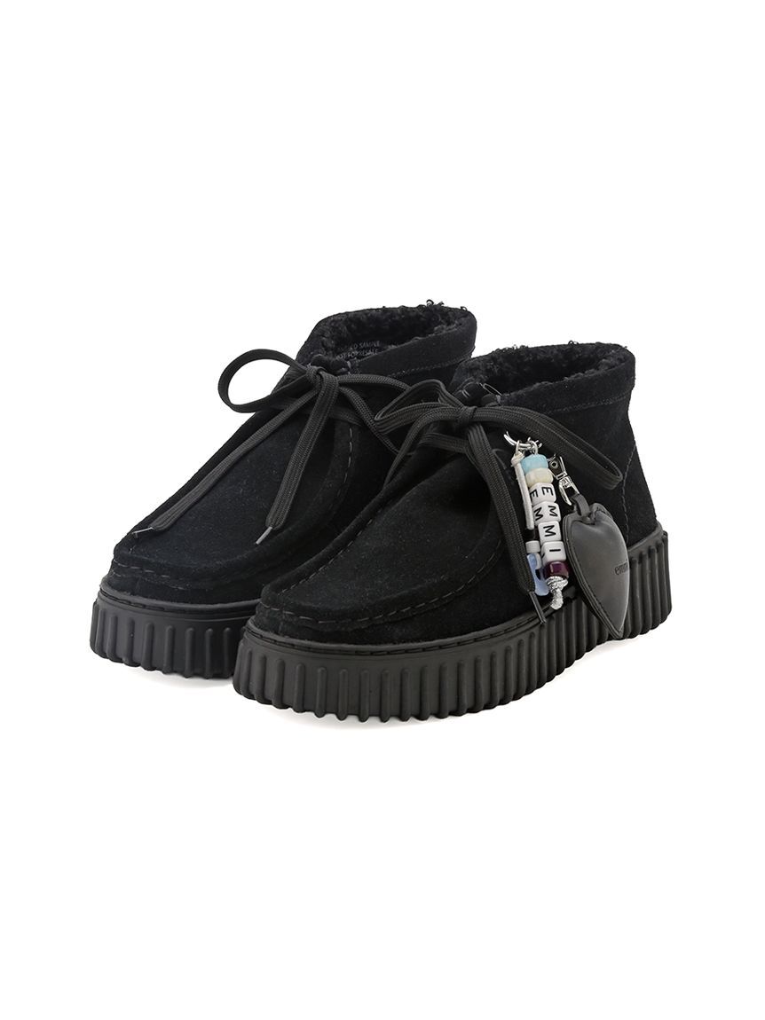 Clarks「【emmi meets Clarks】 Torhill Moss emmi customize exclusive model 16」|ショートブーツ|BLK