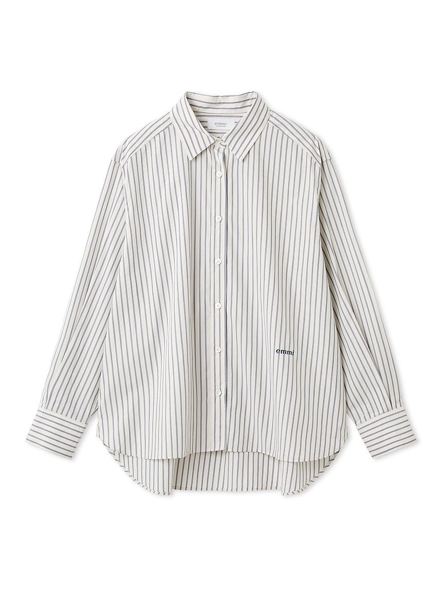 emmi atelier「【ONLINE限定カラーあり】ストライプベーシックシャツ」|シャツ・ブラウス|