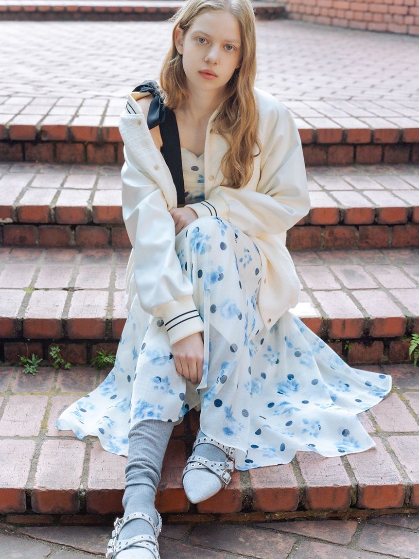 FURFUR「ぼかしフラワープリントワンピース」|ワンピース|