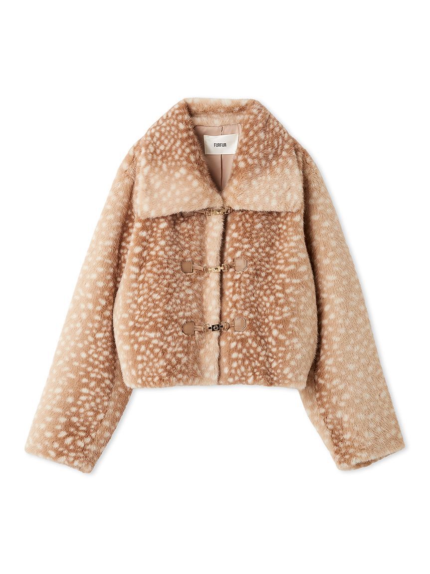 FURFUR「ビッグカラーエコファーショートコート」|その他|