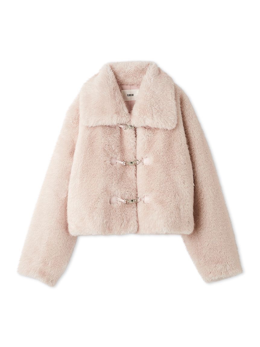 FURFUR「ビッグカラーエコファーショートコート」|その他|