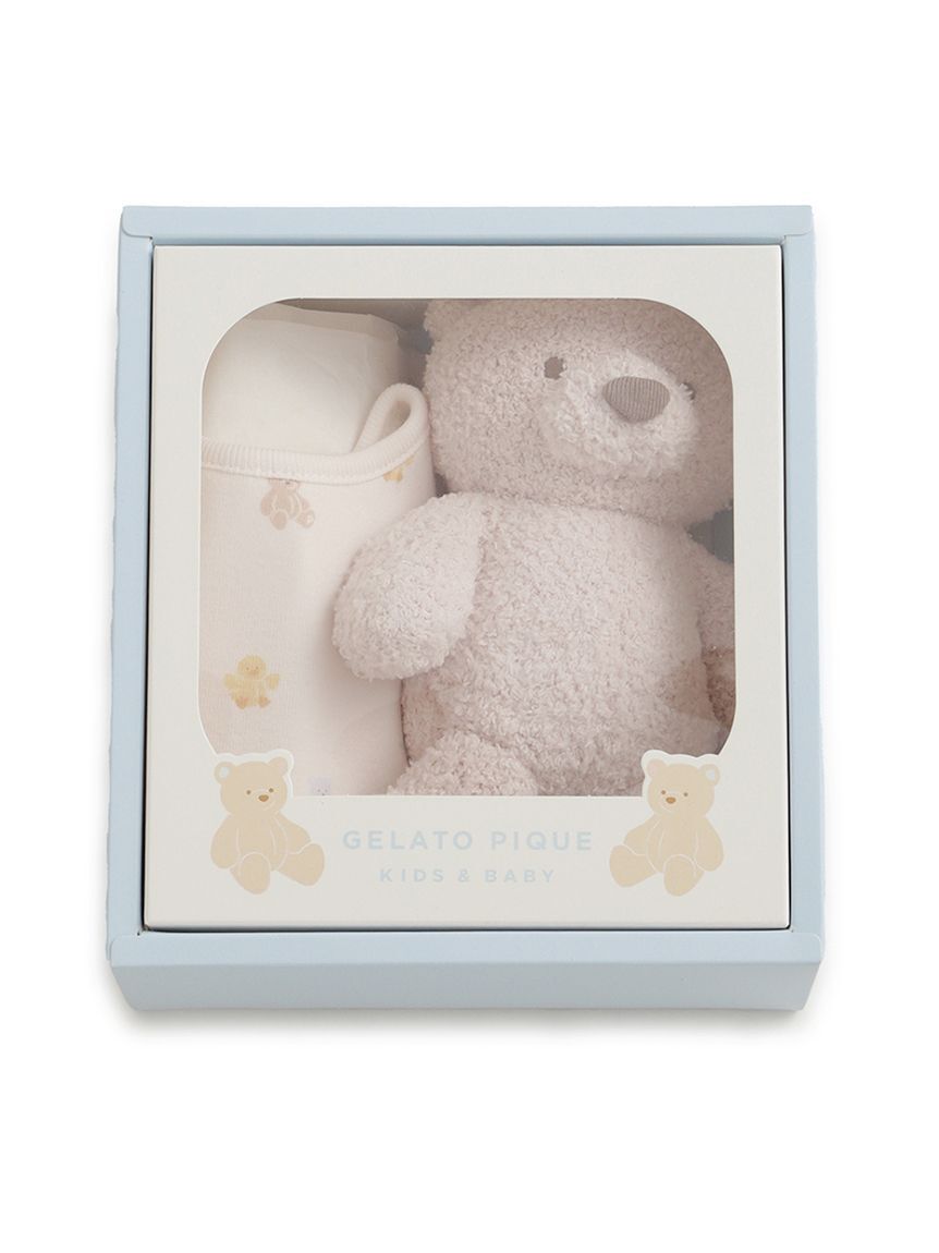 GELATO PIQUE KIDS & BABY「【ラッピング済み】【BABY】ベアぬいぐるみ&スタイ2点セット ギフトBOX」|その他ベビー用品|