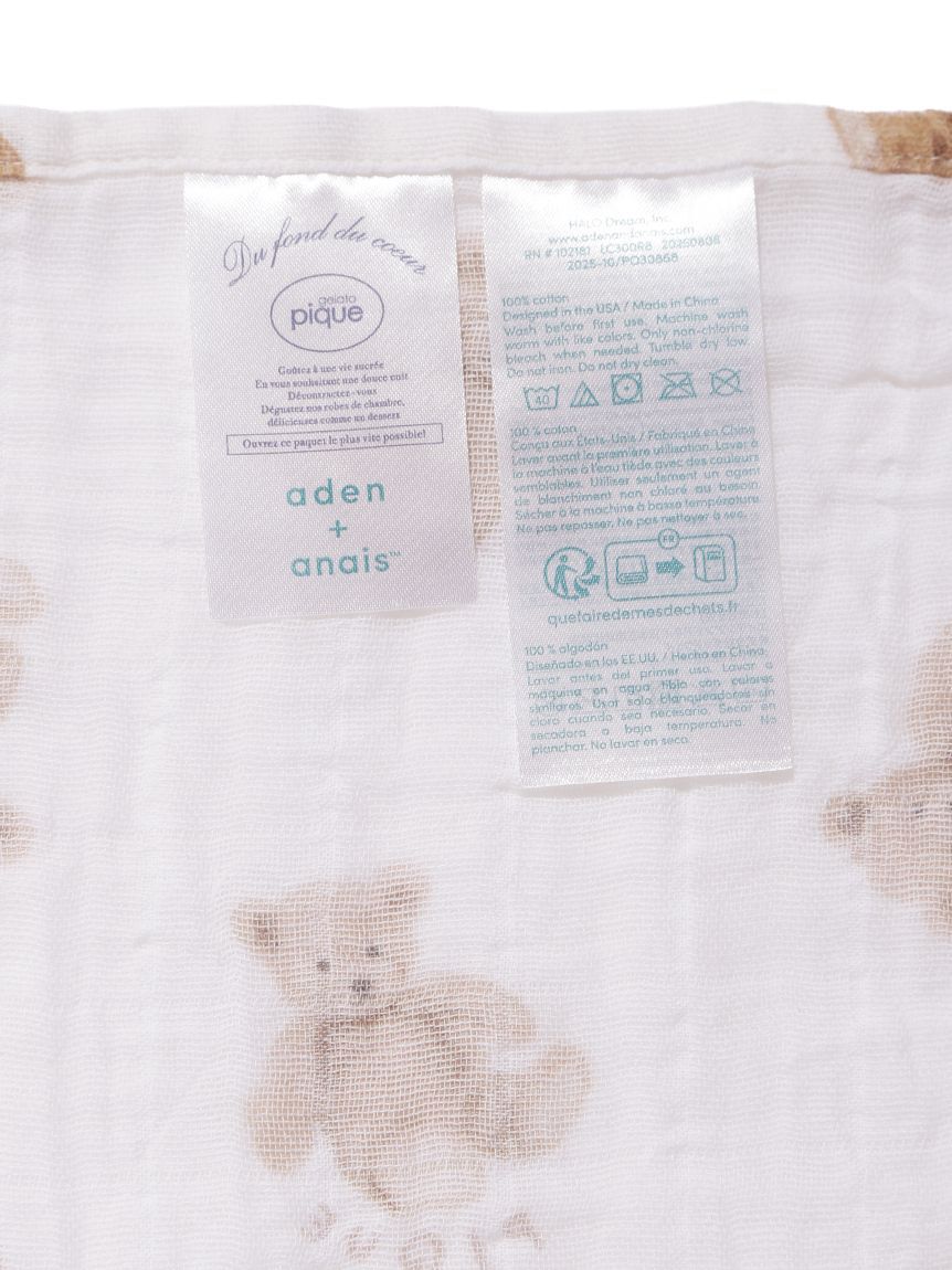 GELATO PIQUE KIDS & BABY「【aden + anais】【BABY】おくるみスワドル/ストロベリー・ベア/ダイナソー・ベア/2枚セット BOX付き」|その他ベビー用品|