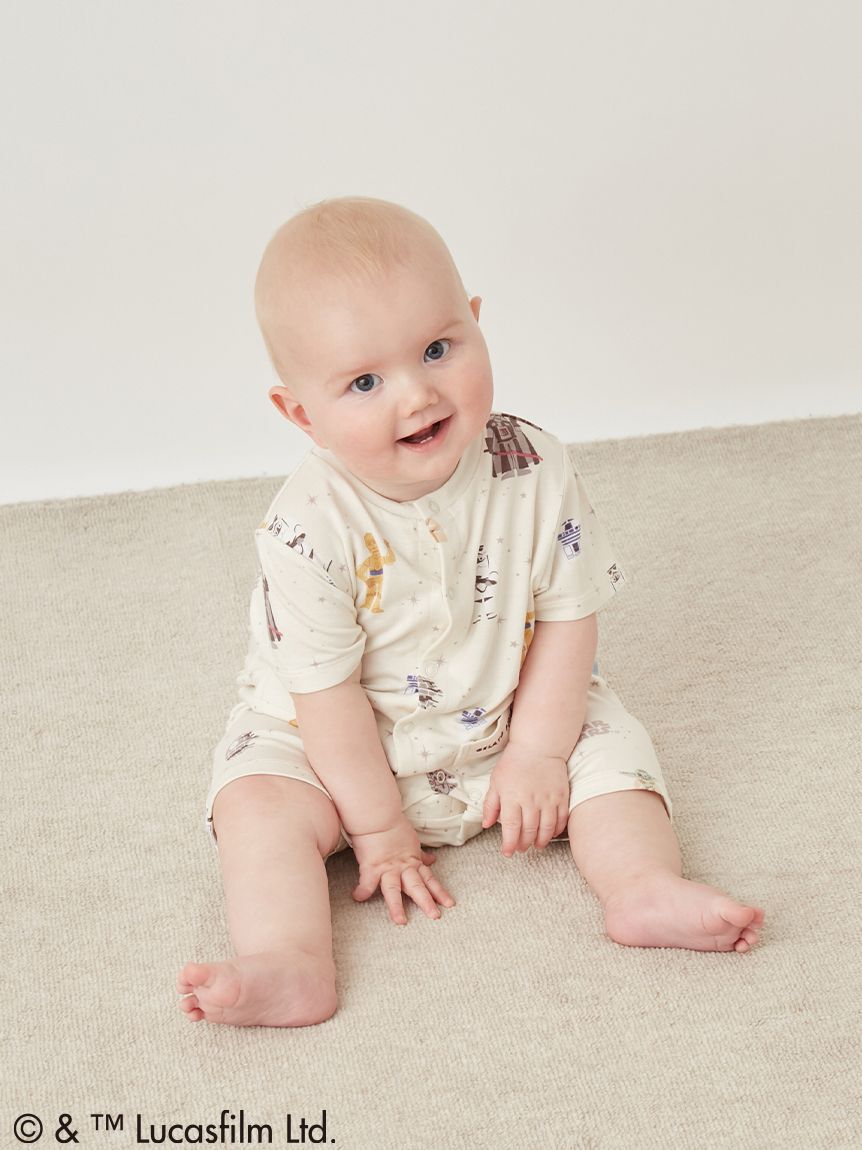GELATO PIQUE KIDS & BABY「【STAR WARS】【ベビー】総柄半袖ロンパース」|ロンパース|