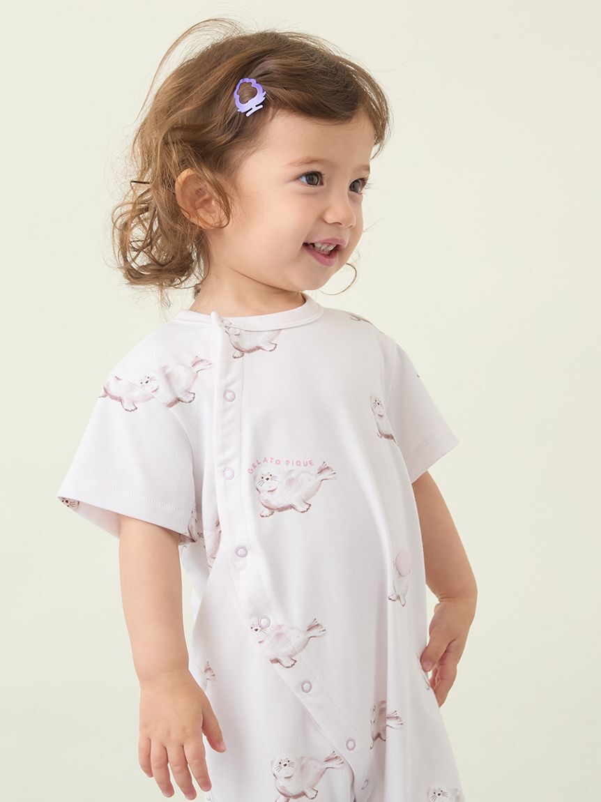 GELATO PIQUE KIDS & BABY「【BABY】【接触冷感】シーアニマル柄ロンパース」|ロンパース|