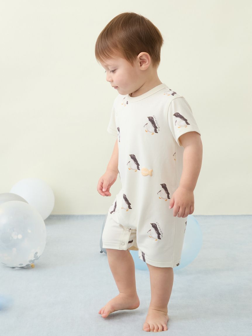 GELATO PIQUE KIDS & BABY「【BABY】【接触冷感】シーアニマル柄ロンパース」|ロンパース|