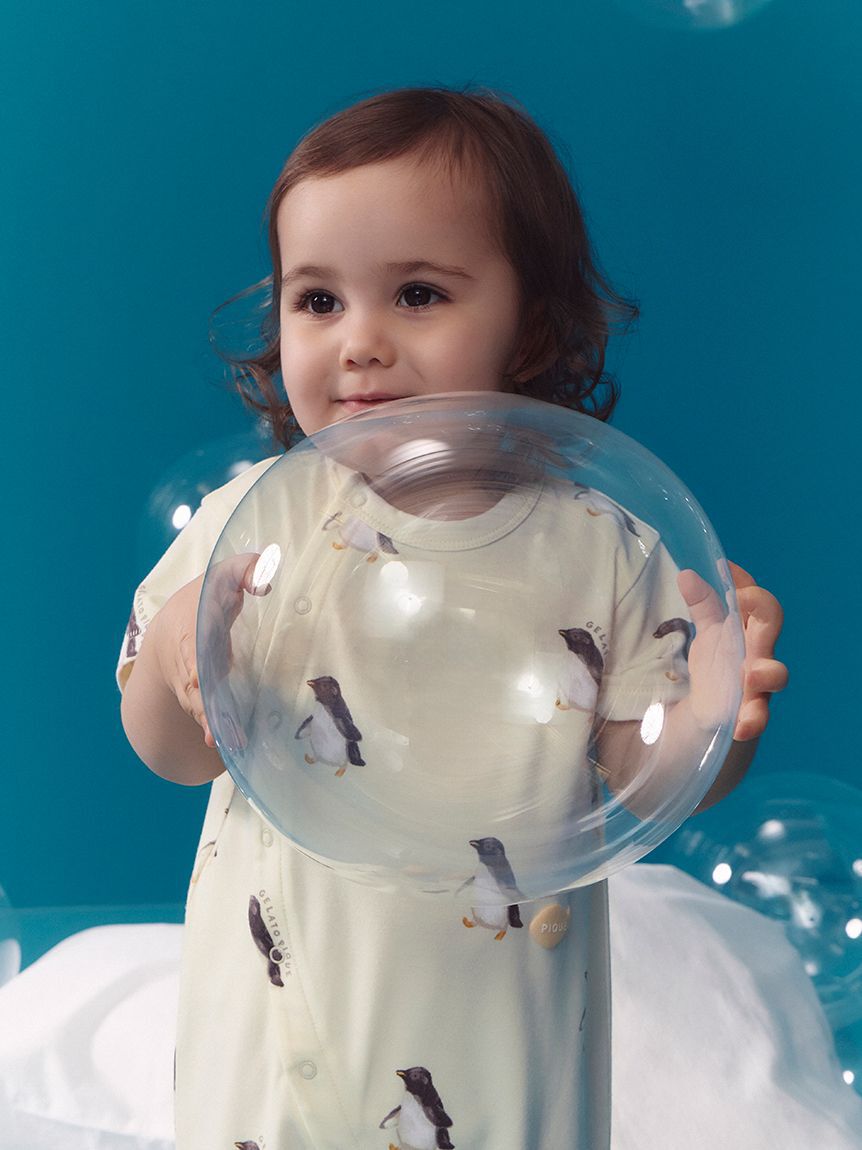 GELATO PIQUE KIDS & BABY「【BABY】【接触冷感】シーアニマル柄ロンパース」|ロンパース|