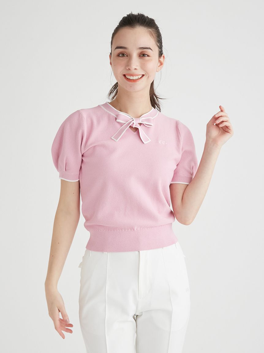 CELFORD「【CELFORD GOLF】ロゴポイントボウタイニットプルオーバ」|その他|