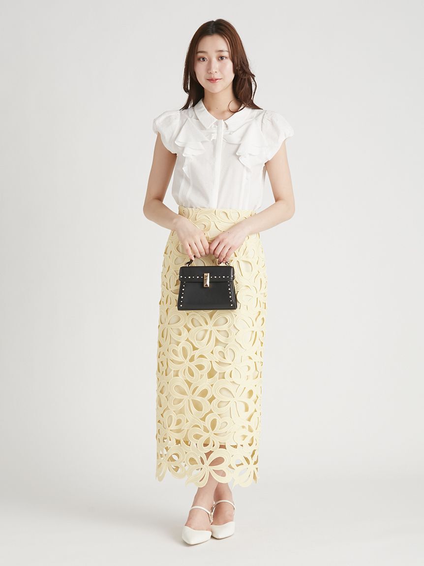 CELFORD「【WEB限定34サイズ展開】リボンレーススカート」|スカート|