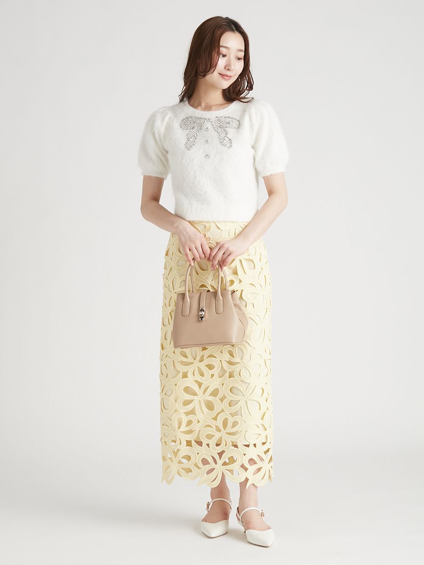 CELFORD「【WEB限定34サイズ展開】リボンレーススカート」|スカート|
