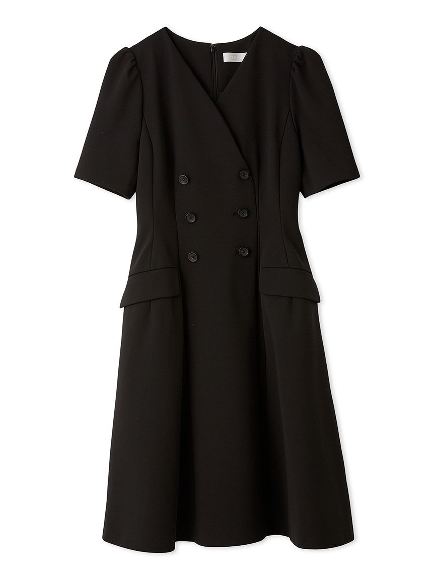 CELFORD「ダブルブレストジャージーワンピース」|ワンピース|BLK