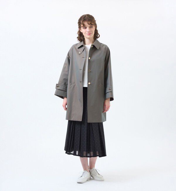MACKINTOSH PHILOSOPHY「【WEB&一部店舗限定】【WELBURY(ウェルベリー)】シャンブレーギャバジン製」|ステンカラーコート|