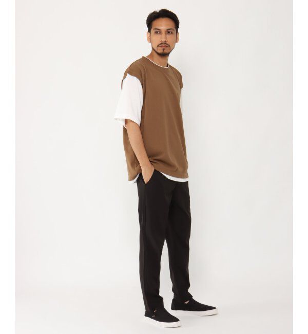 ikka「5分フェイクベストT」|Tシャツ・カットソー|