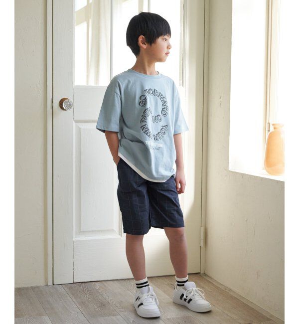 ikka kids「裾レイヤープリントアソートTシャツ（120~160cm）」|Tシャツ・カットソー|