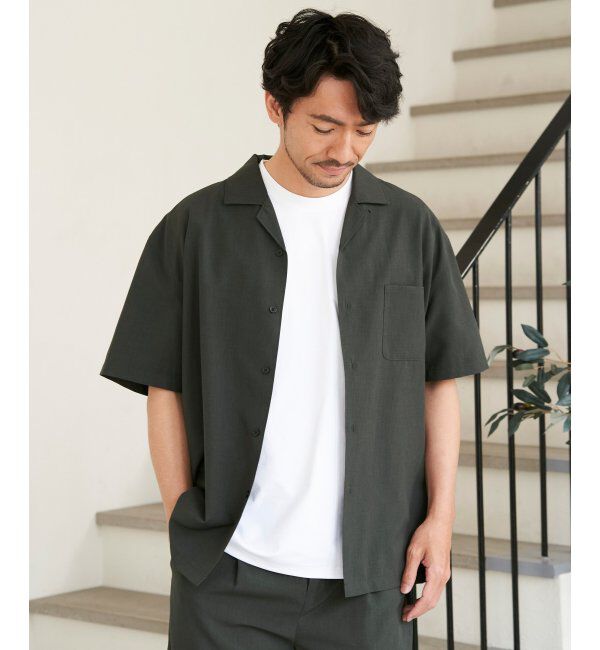 ikka「【セットアップ対応】Reflax(R) リラックスオープンカラーシャツ」|シャツ・ブラウス|