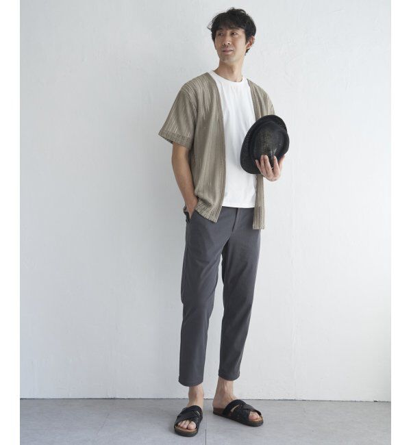 ikka「【吸水速乾／2点セット】透かしカーデDRYインナーセット」|Tシャツ・カットソー|
