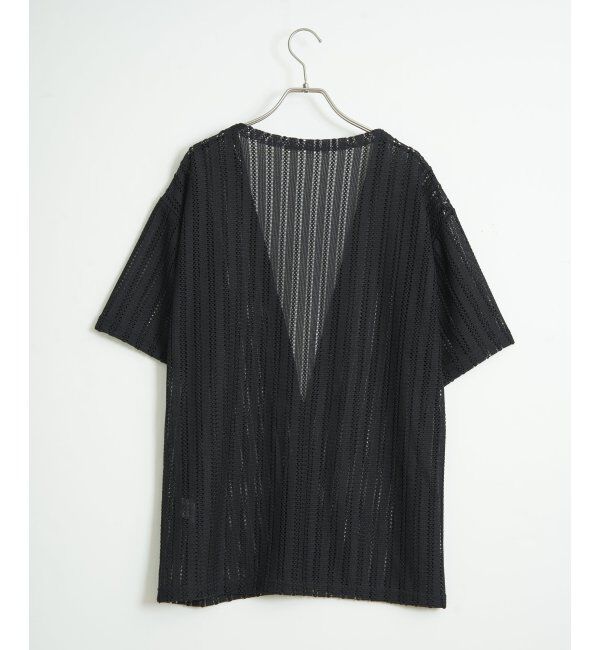 ikka「【吸水速乾／2点セット】透かしカーデDRYインナーセット」|Tシャツ・カットソー|