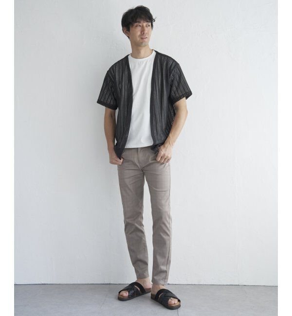 ikka「【吸水速乾／2点セット】透かしカーデDRYインナーセット」|Tシャツ・カットソー|