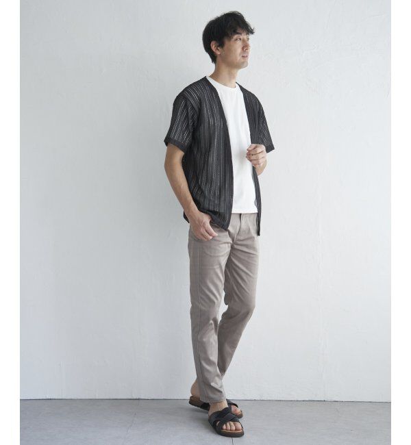 ikka「【吸水速乾／2点セット】透かしカーデDRYインナーセット」|Tシャツ・カットソー|
