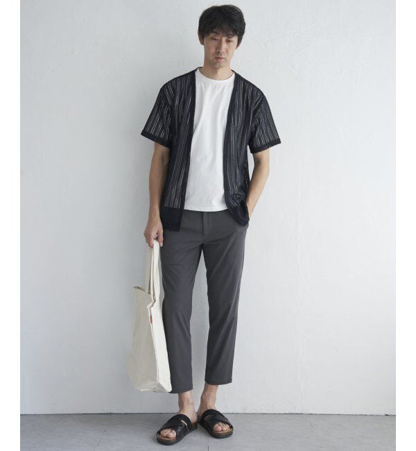ikka「【吸水速乾／2点セット】透かしカーデDRYインナーセット」|Tシャツ・カットソー|