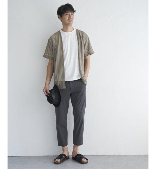 ikka「【吸水速乾／2点セット】透かしカーデDRYインナーセット」|Tシャツ・カットソー|