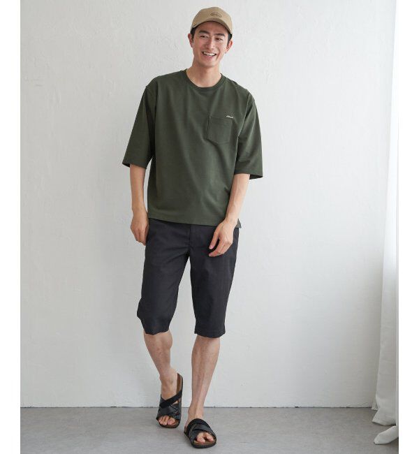ikka「インレイ７ブポケットプリントＴ」|Tシャツ・カットソー|