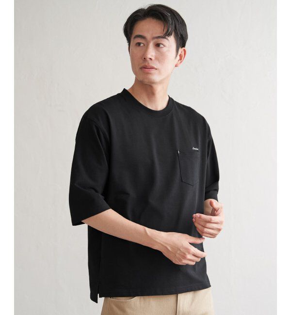 ikka「インレイ７ブポケットプリントＴ」|Tシャツ・カットソー|