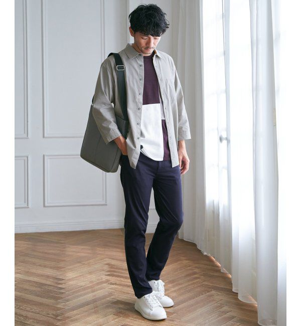 ikka「7.5分袖ドライタッチシャツ」|シャツ・ブラウス|