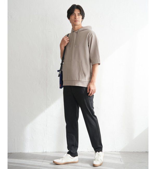 ikka「【雑誌MonoMax4月号掲載】GOKU楽冷感2WAYパーカ「小泉孝太郎さん着用モデル」」|Tシャツ・カットソー|
