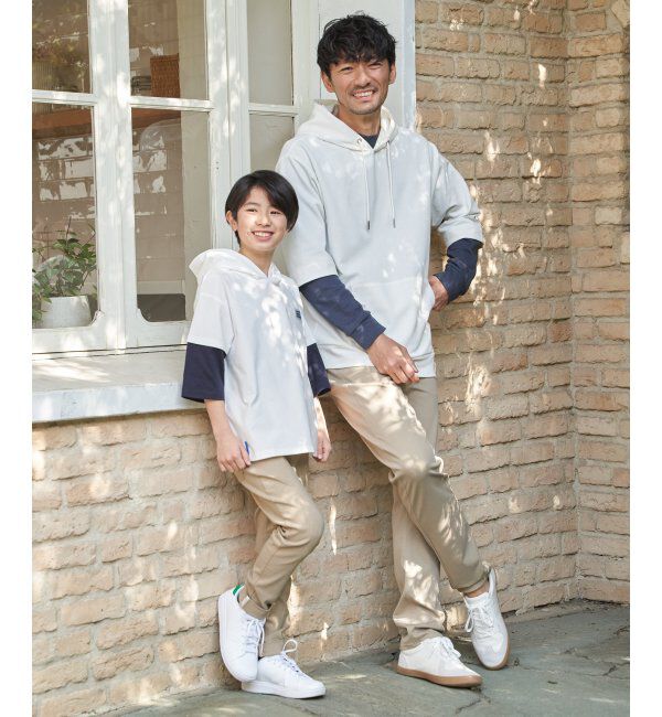 ikka「【雑誌MonoMax4月号掲載】GOKU楽冷感2WAYパーカ「小泉孝太郎さん着用モデル」」|Tシャツ・カットソー|