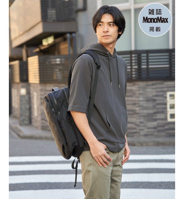 ikka「【雑誌MonoMax4月号掲載】GOKU楽冷感2WAYパーカ「小泉孝太郎さん着用モデル」」|Tシャツ・カットソー|チャコール