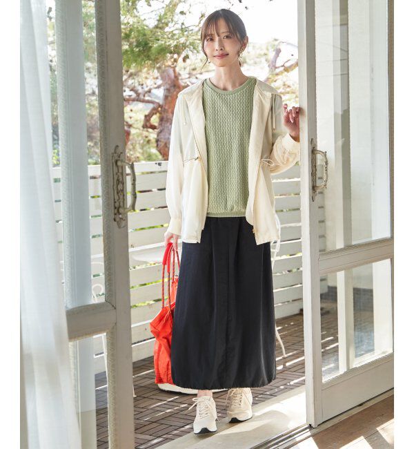 ikka「【雑誌InRed6月号掲載】幾何学柄ジャカード半袖プルオーバー 【親子コーデ】」|Tシャツ・カットソー|