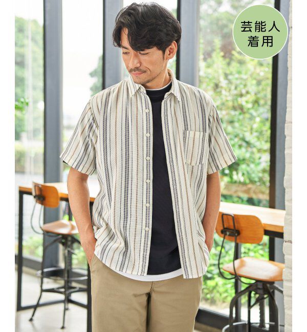 ikka「パナマレギュラーカラーシャツ」|シャツ・ブラウス|オフホワイト