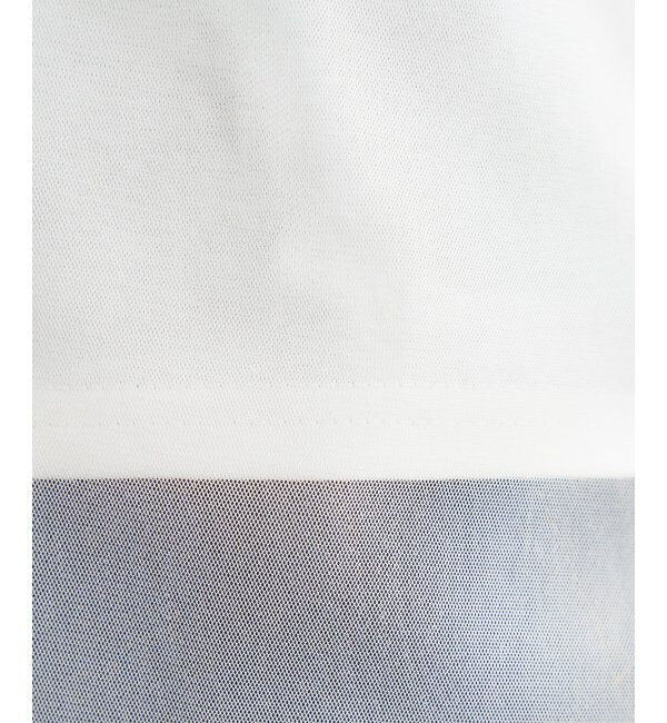 ikka「チュールレイヤードプルオーバー」|Tシャツ・カットソー|