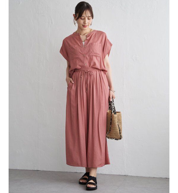 ikka「【セットアップ対応】冷感ボイルラップスカーチョ」|その他|
