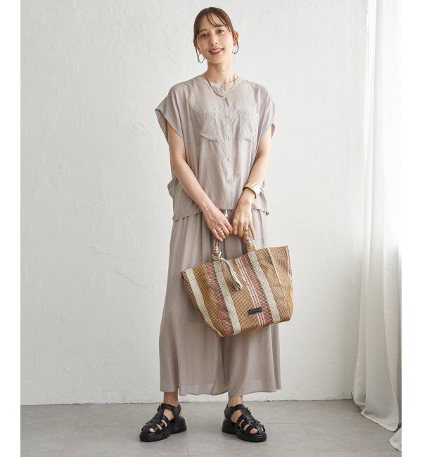 ikka「【セットアップ対応】冷感ボイルラップスカーチョ」|その他|