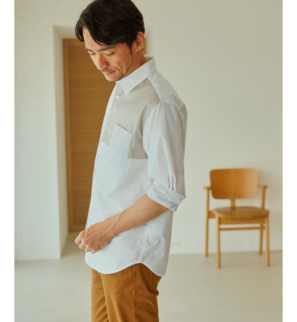 ikka「ブロックス冷感5分袖シャツ」|シャツ・ブラウス|