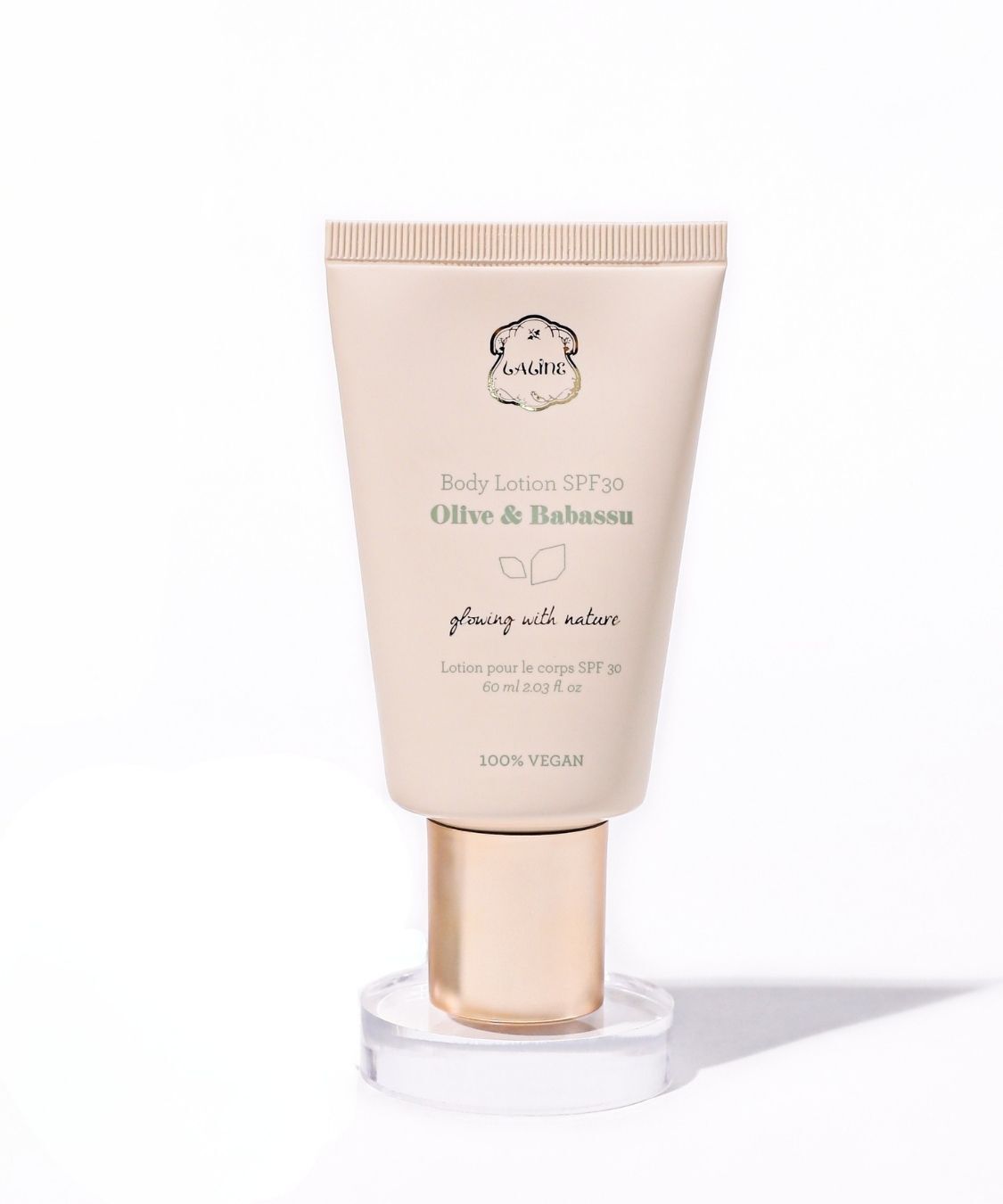 Laline「【特別価格】ボディローション SPF30 60ml　オリーブ＆ババス」|ＵＶケア|