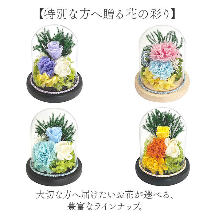 BACKYARD FAMILY「プリザーブドフラワー 仏花 ガラスドーム 通販 プリザーブド フラワー フラワーアレンジメント」|その他|