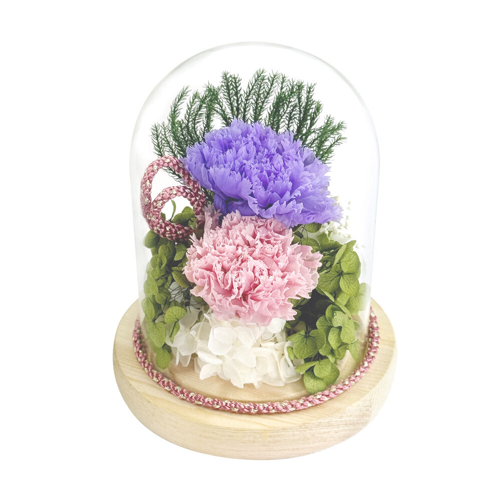 BACKYARD FAMILY「プリザーブドフラワー 仏花 ガラスドーム 通販 プリザーブド フラワー フラワーアレンジメント」|その他|ピンク1