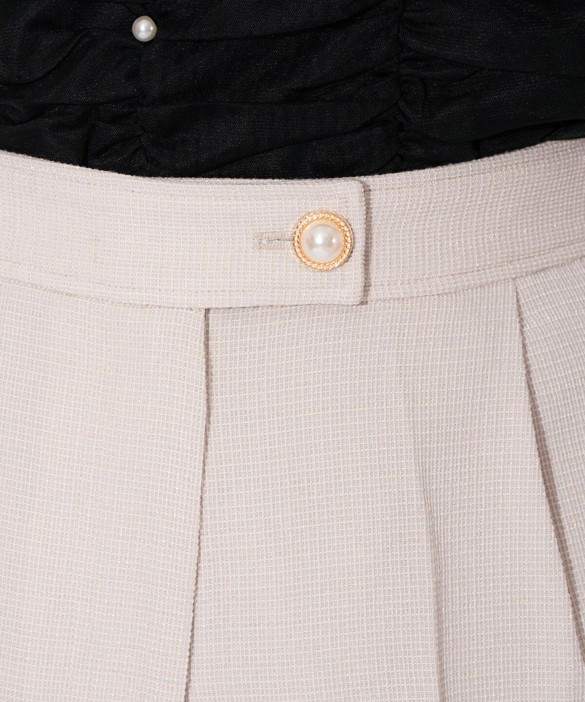 WILLSELECTION「タックデザインショートパンツ」|キュロット|