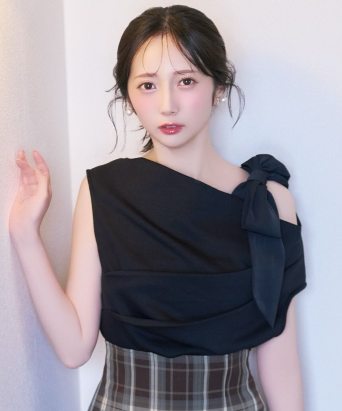WILLSELECTION「リボンショルダードレープカットトップス」|Tシャツ・カットソー|