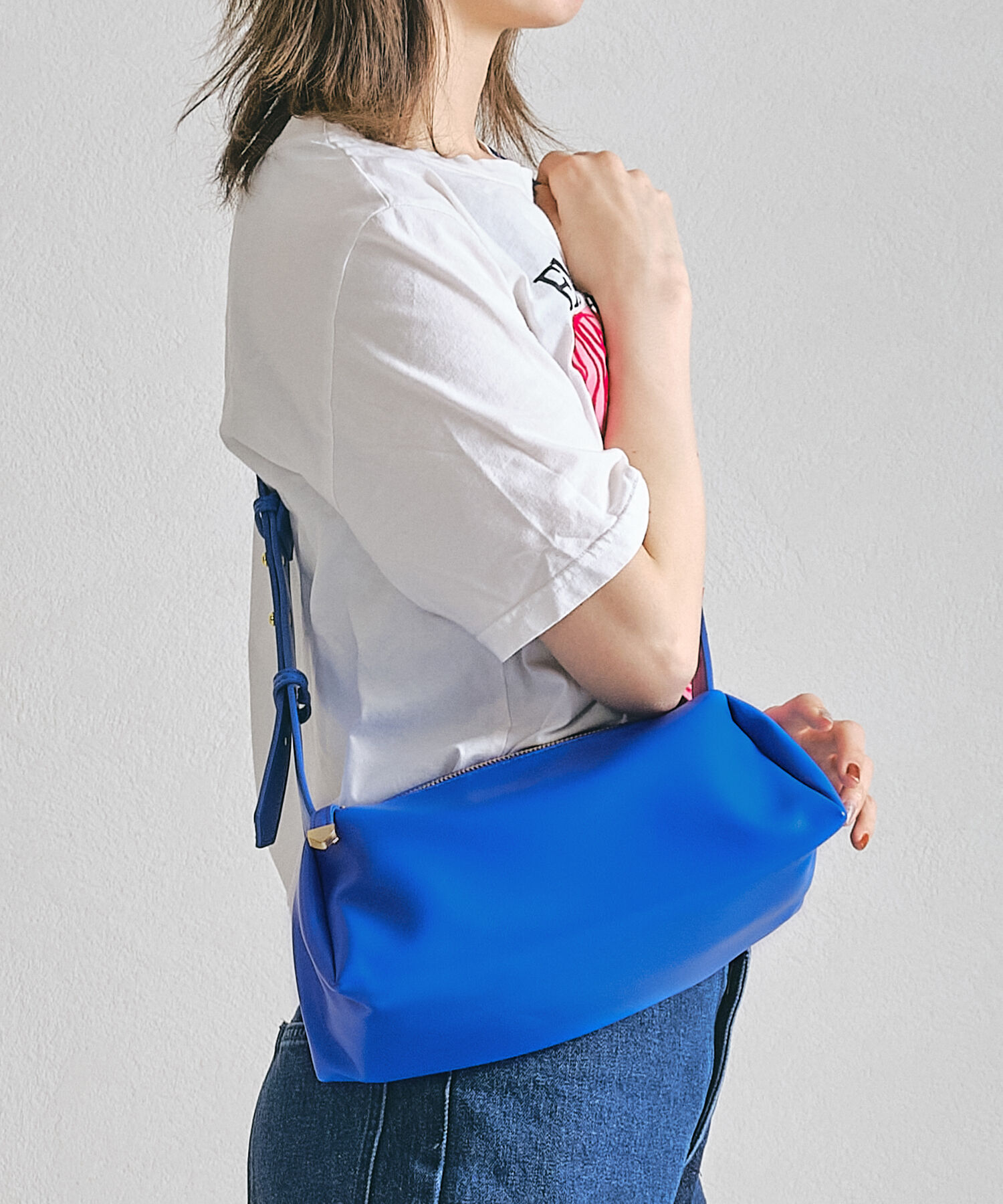 ORiental TRaffic「【BAG】ソフトフェイクレザーショルダーバッグ/BA-204 人気 トレンド　売れてる」|ショルダー・メッセンジャー|