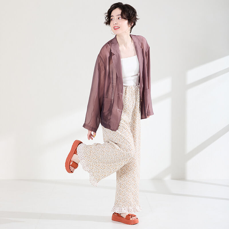 ORiental TRaffic「【Fit meサンダル】メタルパーツ厚底サンダル/51226 サンダル 軽い 人気 トレンド 再入荷」|サンダル|