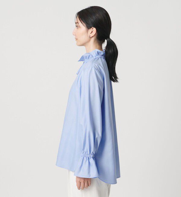 UNITED ARROWS「フリルカラー フレアスリーブ ブラウス」|シャツ・ブラウス|