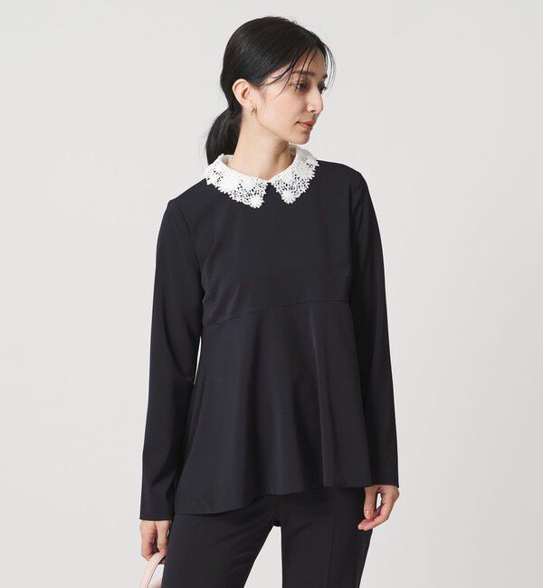 UNITED ARROWS「FEEL CLEAN 2WAY ブラウス ‐防シワ ストレッチ UVカット‐」|シャツ・ブラウス|