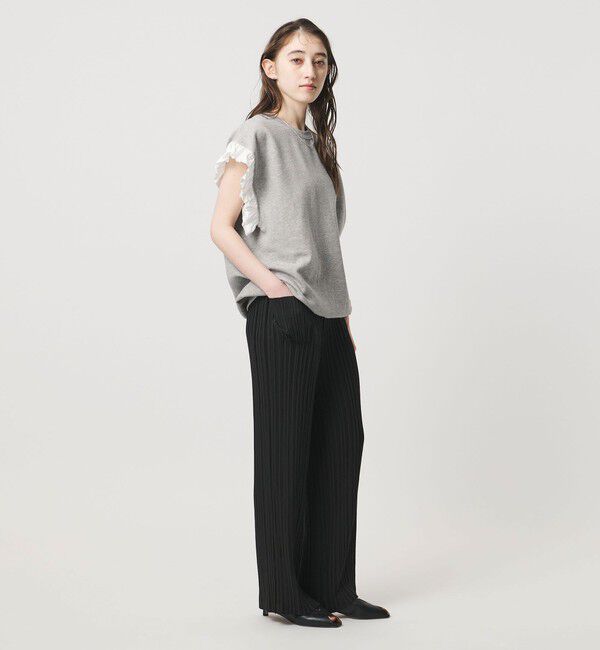 UNITED ARROWS「＜dahl&rsquo;ia＞フリルスリーブ スウェット」|スウェット・ジャージ|