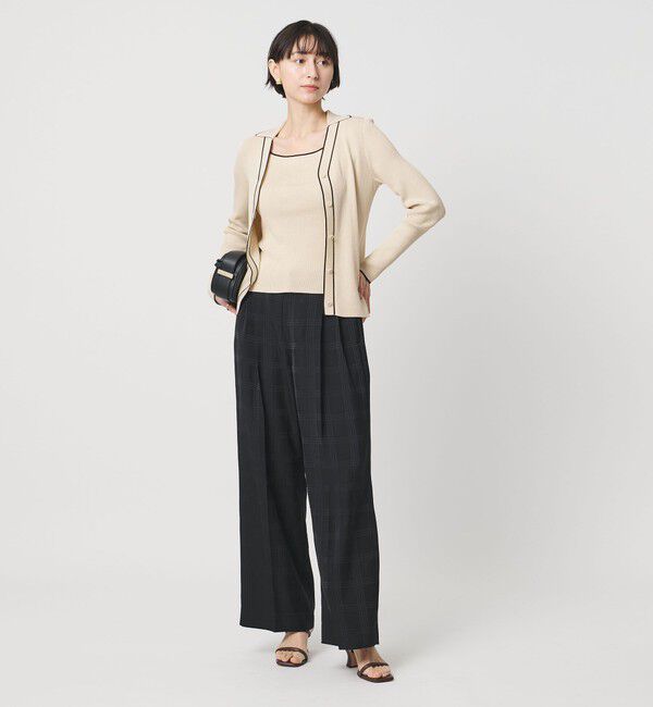 UNITED ARROWS「スキッパー リブカーディガン ‐ウォッシャブル‐」|カーディガン|