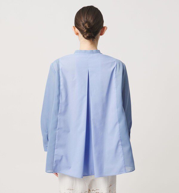 UNITED ARROWS「シアー コンビ フレア シャツ」|シャツ・ブラウス|