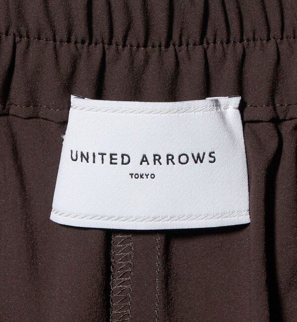 UNITED ARROWS「ギャザー フレア パンツ ‐はっ水 ウォッシャブル‐」|チノ|